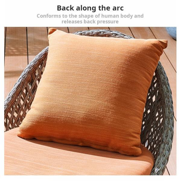 Outdoor Furniture Rattan Garden Chairs Set 3pcs Wicker Coffee Table And Chair Set