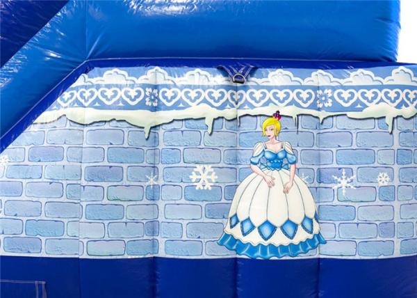 3D Cartoon Outdoor Inflatable Playground Frozen Princess Theme Quick Set Up