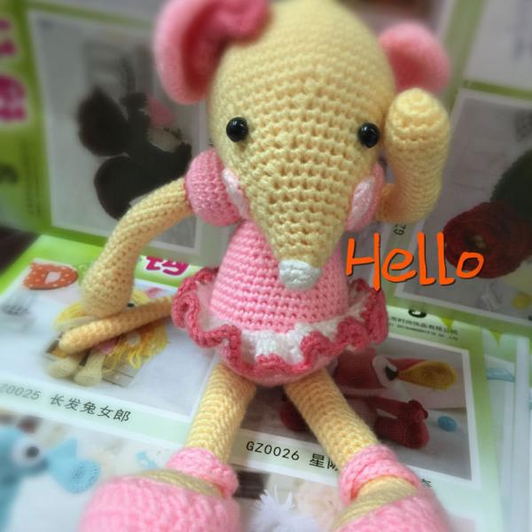 Knitted Wool Toy Material Package Stuffed Plush, Wool Crafts Handmade Crochet, Doll DIY, Crocheted Toy