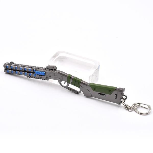 Customers Customize popular shooting games Ape x mini metal gun models keychain 16 cm gift