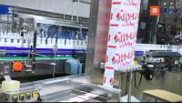 High Speed ​​42000BPH Double Head Sleeve Labeler Opp Hot Melt Labeling Machine