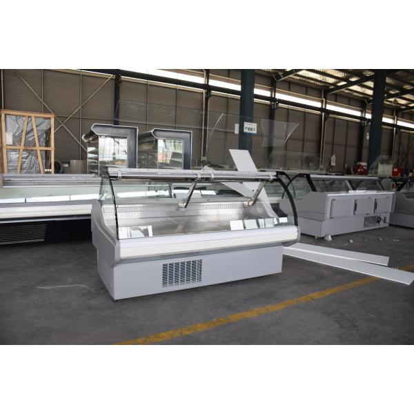 Изогнутое стекло холодильник дисплея случая мяса мясника в 2,0 метра с аттестацией SEC