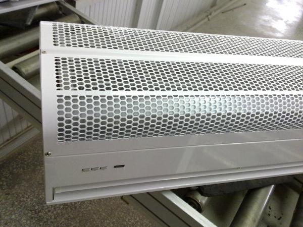 Porte d'air de chauffage industrielle de bobine de fan de source d'eau de rideau aérien d'eau chaude