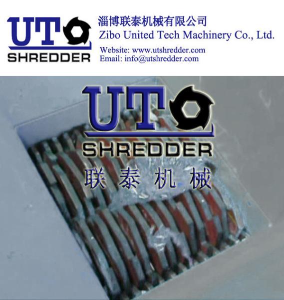 high efficiency plastic bucket Shredder machines, twin shaft shredder, PET bottle recycling machine, bottle recycling