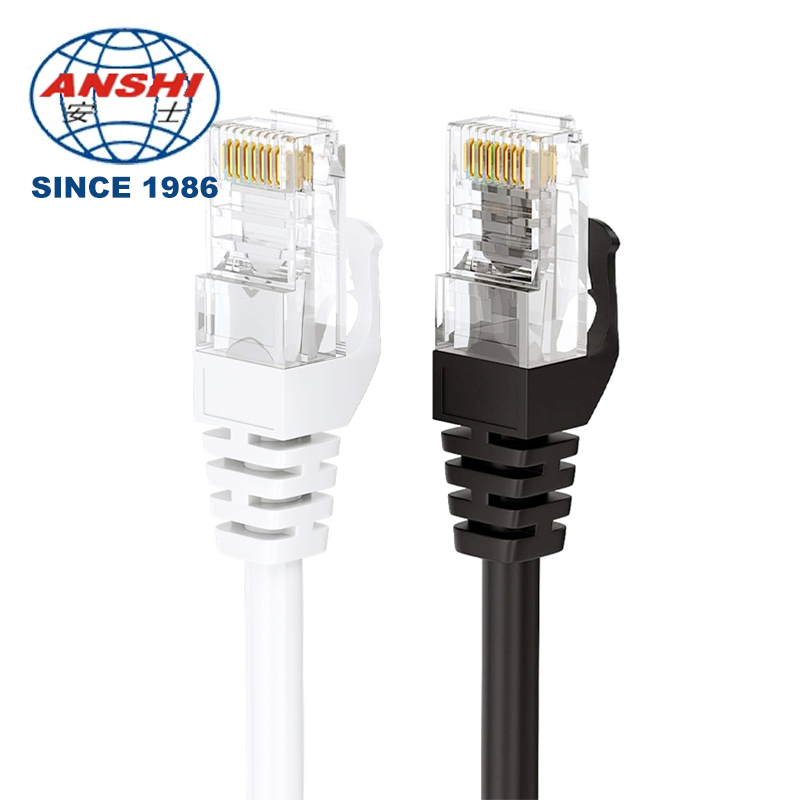 CAT6 RJ45 UTP Patch Cord 24AWG Black Bare Copper Network Ethernet LAN Cable