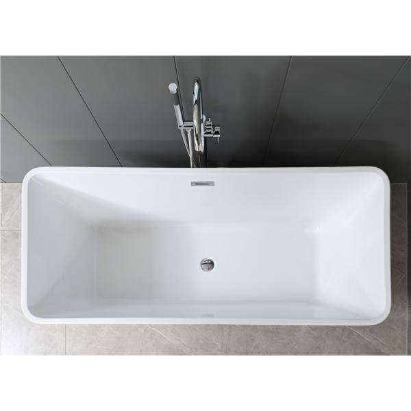 Custom Modern White Acrylic Free Standing Bathtubs For Hotel Home Bathroom