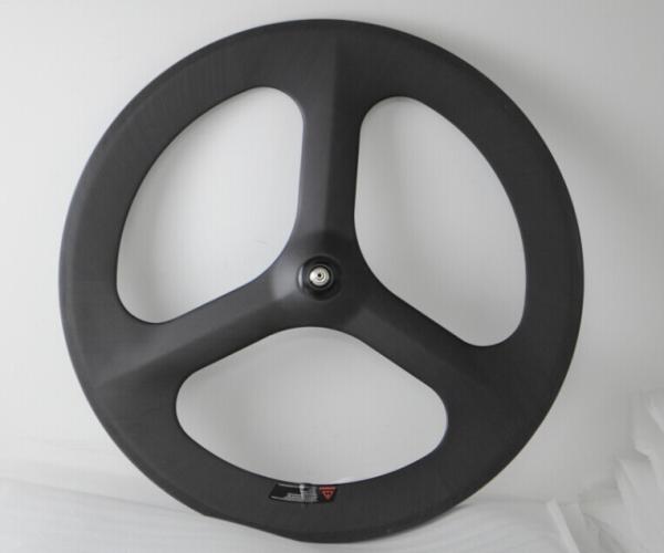 Hot sale 700c Chinese tri-spokes /3-spoke carbon clincher wheel for road bicycl&track bike