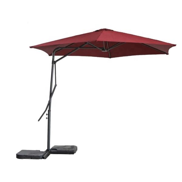 BSCI Approved Outdoor Hanging Umbrella 3m Cantilever Garden Umbrella