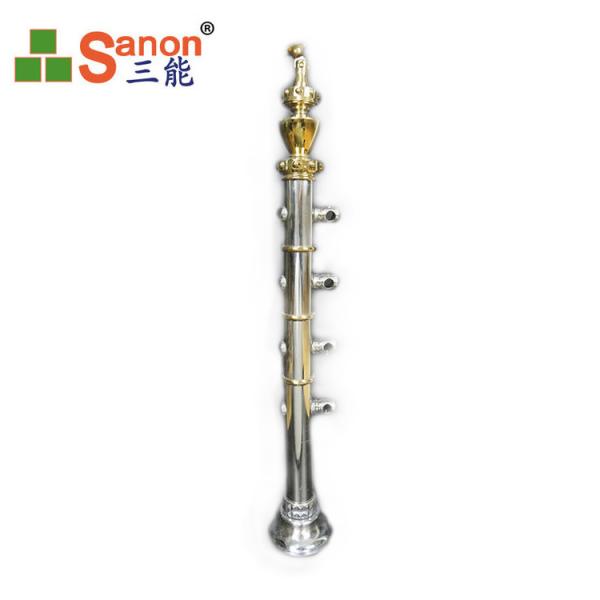 Luxury Type Golden Stainless Steel Staircase Railing Construction Decoration