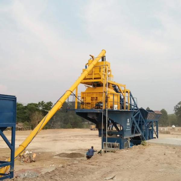 planta de tratamento por lotes concreta de 120m3/H HZS120 215KW, condição nova de tratamento por lotes da planta da mistura pronta