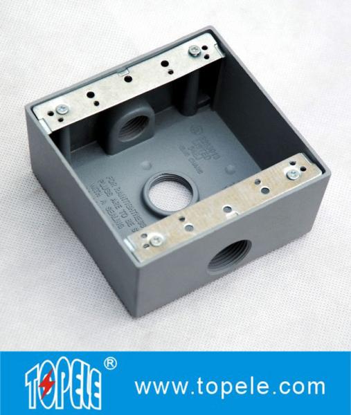Electrical Boxes For Branch Circuit Wiring Aluminum Die Cast Weatherproof Box / Two Gang Electrical Outlet Box
