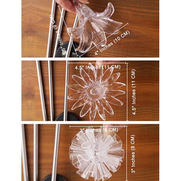 Plastic 1 Inch 1.2V Solar Flower Garden Lights