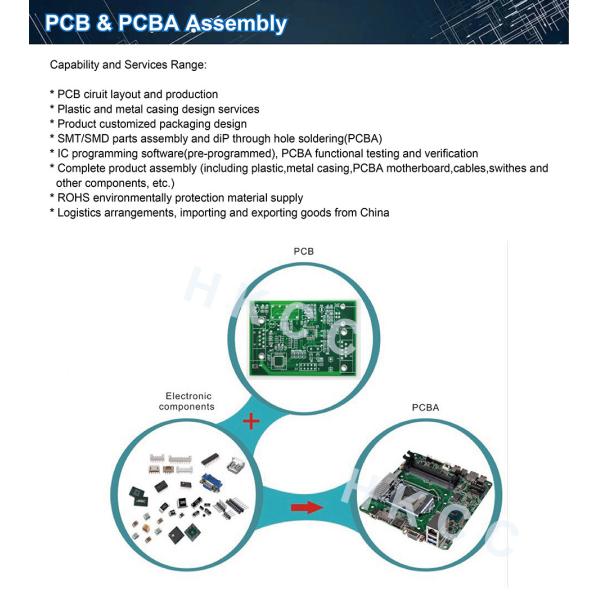 FM Radio Multilayer Printed Circuit Board For Micro SD Card USB MP3 Player
