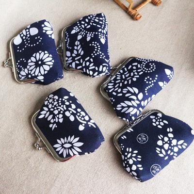 ETHNIC STYLE BATIK COIN PURSE MINI BUCKLE SMALL PURSE WOMEN'S COIN BAG
