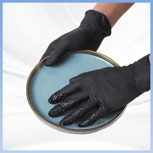 PVC Black Disposable Latex Free Gloves Powder Free Sterile Hand Gloves