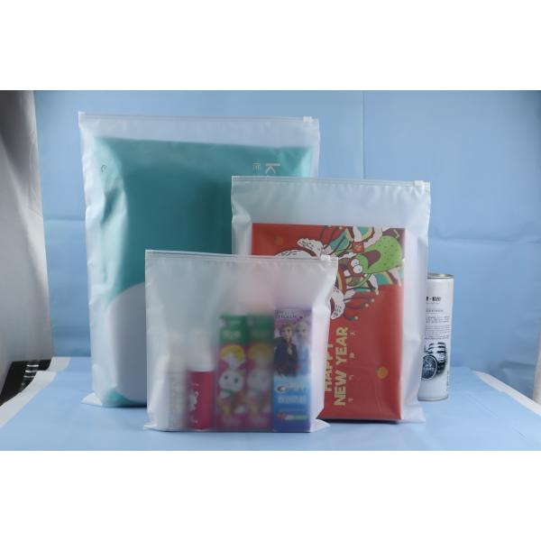 Custom Reusable Zipper Bag T-Shirt Hoodies Packaging Shopping Bags Plastic Bags