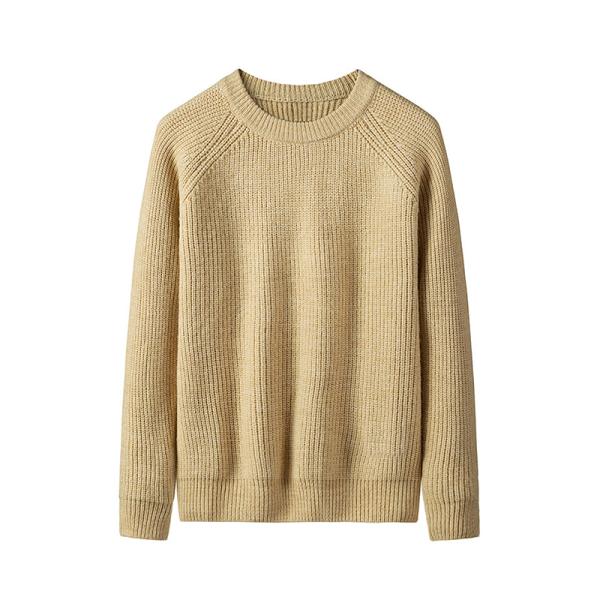 Crew Neck Womens Sweater Clothing Winter Pullover Sweaters 7GG Gauge