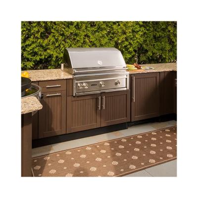 Armário de cozinha de aço inoxidável moderno do projeto simples exterior