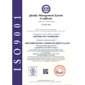 Shenzhen Knofc Communication Co., Ltd. Certifications