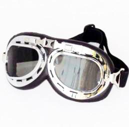Vintage Style Motorcycle Goggles with Anti-fog Lens