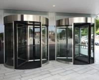 Commercial Automatic Revolving Door with 550 W Motor and Power Driven Operation