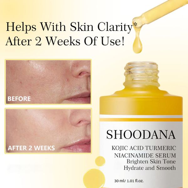 Kojic Acid Turmeric Vitamin C Niacinamide Hydration Serum Clarifying Balancing Capsule Soothing Brightening Anti-Wrinkle