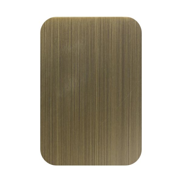 Bronze Blackened Deep Hairline with 0.65mm Thickness Stainless Steel Sheet