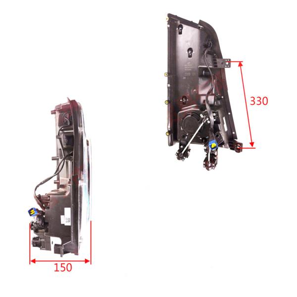 SNOTRUK HOWO High Quality 12V/24V LED Headlights New Condition Light Truck Front Light with 6000K Color Temperature