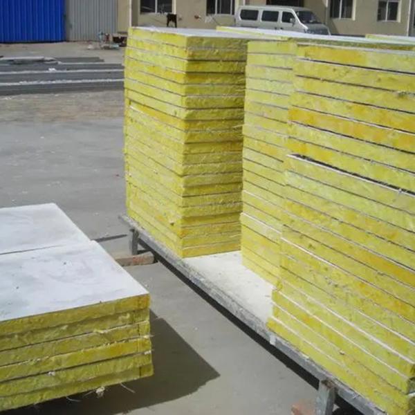 Rectangular Rockwool Insulated Roof Panels Composite Material Easy Installation