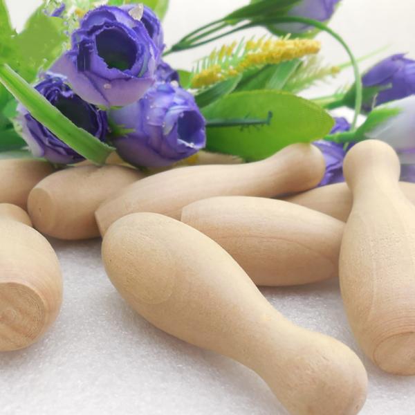 Logo du client Jouet d'équilibre en bois Enfant Parent Boule de bowling en bois