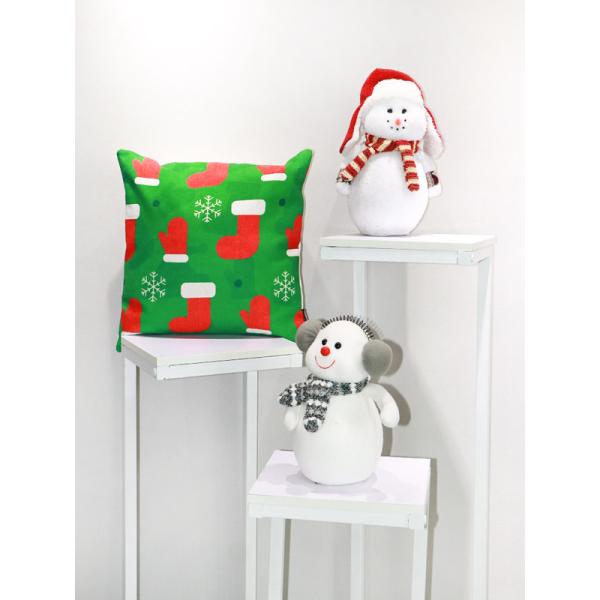 Pillowcase холста офиса рождества напечатанный картиной с молнией