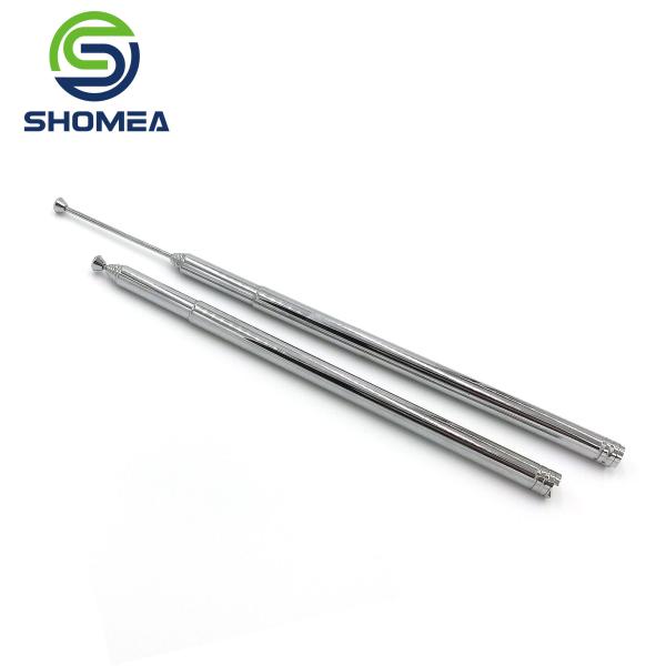 SHOMEA Customized Chrome Plated Brass Radar Telescopic Antenna With Metal Cap