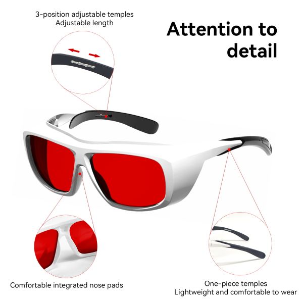 LASER PROTECT GLASSES safety glasses laser protection glasses laser protect glasses laser glasses 266nm 488nm 532nm 200-540nm Laser  laser protection lenses laserprotective sheet laser protection