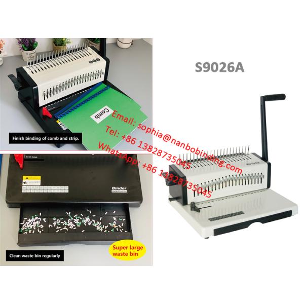 Экономическая машина вязки гребня тетради документов S9026A для пользы офиса