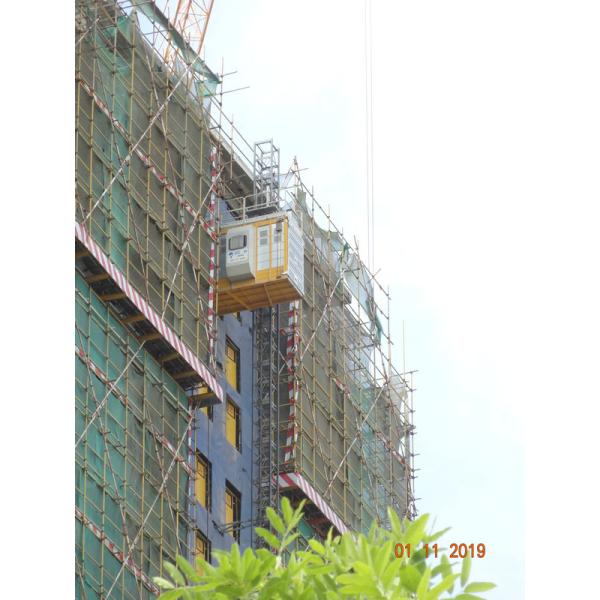 VFC Motor Control 400M Rack Pinion Lift For Construction Site