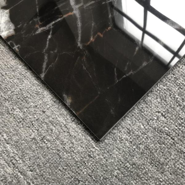 Silky Black and Grey Marble Porcelain Tile The Perfect Addition to Modern Interiors