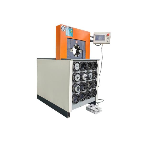 High Pressure Hydraulic Hose Crimping Tool with 380T Crimping Force 14 Die Sets and 31.5Mpa System Pressure