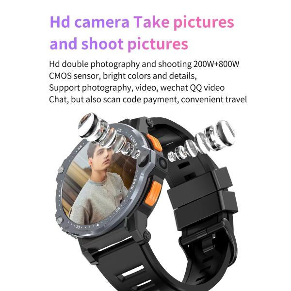 PG999 Android 5G Smart Watch Dual Camera Video Call GPS WifI 4G Smart Watch Sim Card