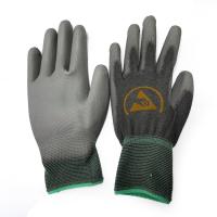La paume tricotée sans couture d'unité centrale d'ESD a équipé des gants du revêtement de polyester