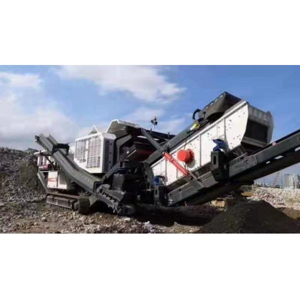 Iron Gray Portable Mining Limestone Mobile Stone Impact Screen Rock Crusher Y3S1548F1010