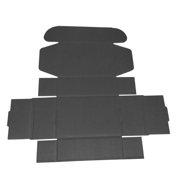 Printed Matte Black Cardboard Box Paper Packaging Mailer Shipping Boxes For Small Business