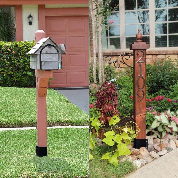 4x4 Post Base Brackets Идеально подходит для почтовых ящиков