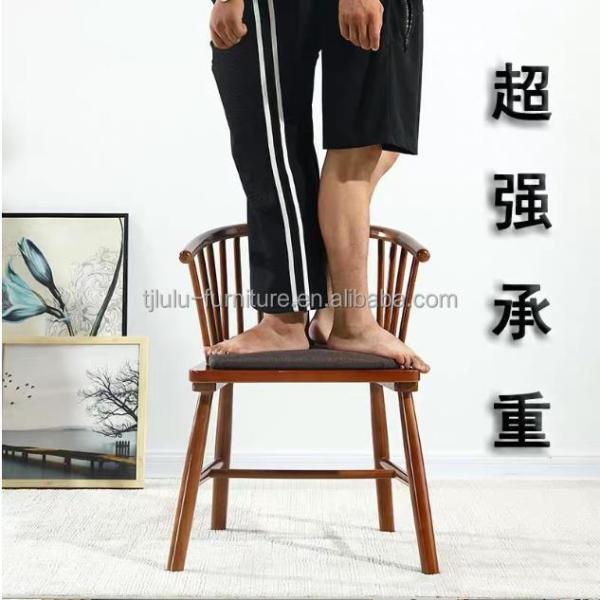 Modern Design Stacking Winsor Dining Chair Solid Wood Furniture for Nordic Custom Restaurant