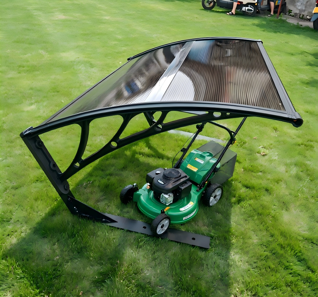 Bronze Polycarbonate sheet Roofing Plastic Bracket Lawn Mower Canopy Easy install