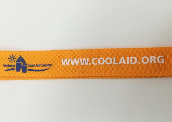 2.0 CM Silk-screen printed Polyester lanyards with any color and any Custom Logo printing