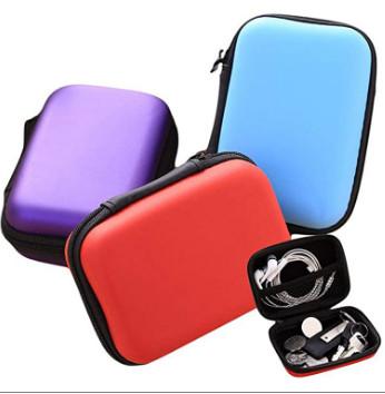 Black Colors 600D Polyester Portable Travel Zipper Protective Hard Shell Small EVA Case
