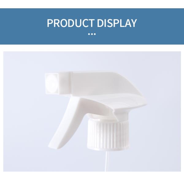 Plastic 28/410 Trigger Sprayer for Bottles Customize White Garden Cleaning Spray Head