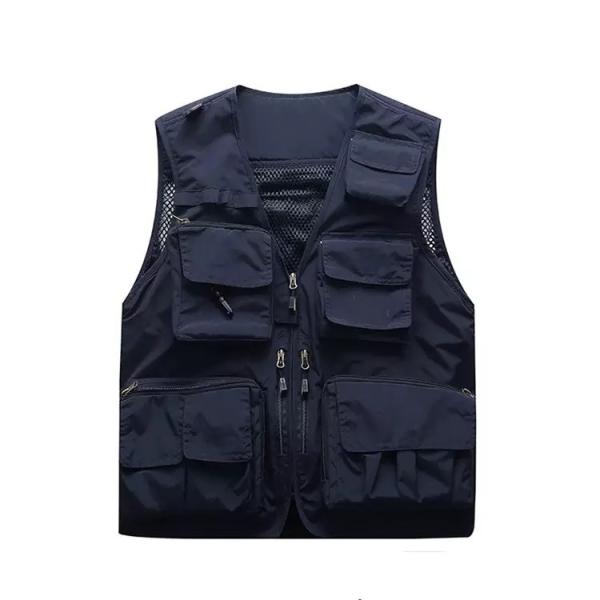                  Summer Fashion Men′ S Photographer Waistcoat Mesh Many Pocket Vest             