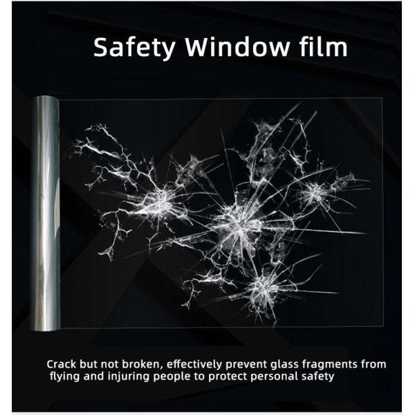 4 8 24mil PET Car Windshield Armor Safety Window tint Glass Protection Film Explosion Proof windshield protection film