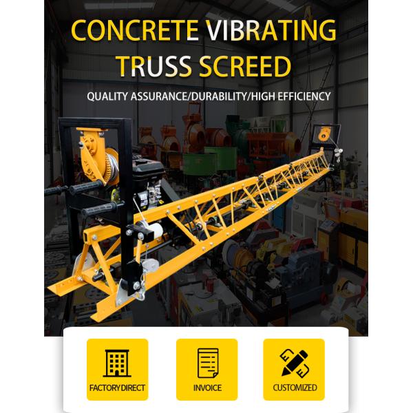 Chinese Electric/Gasonile Concrete Vibratory Truss Screed with Low Fuel Consumption